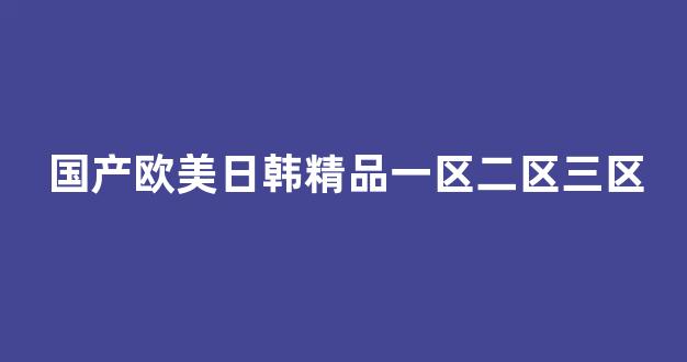 国内精品视频一区二区三区